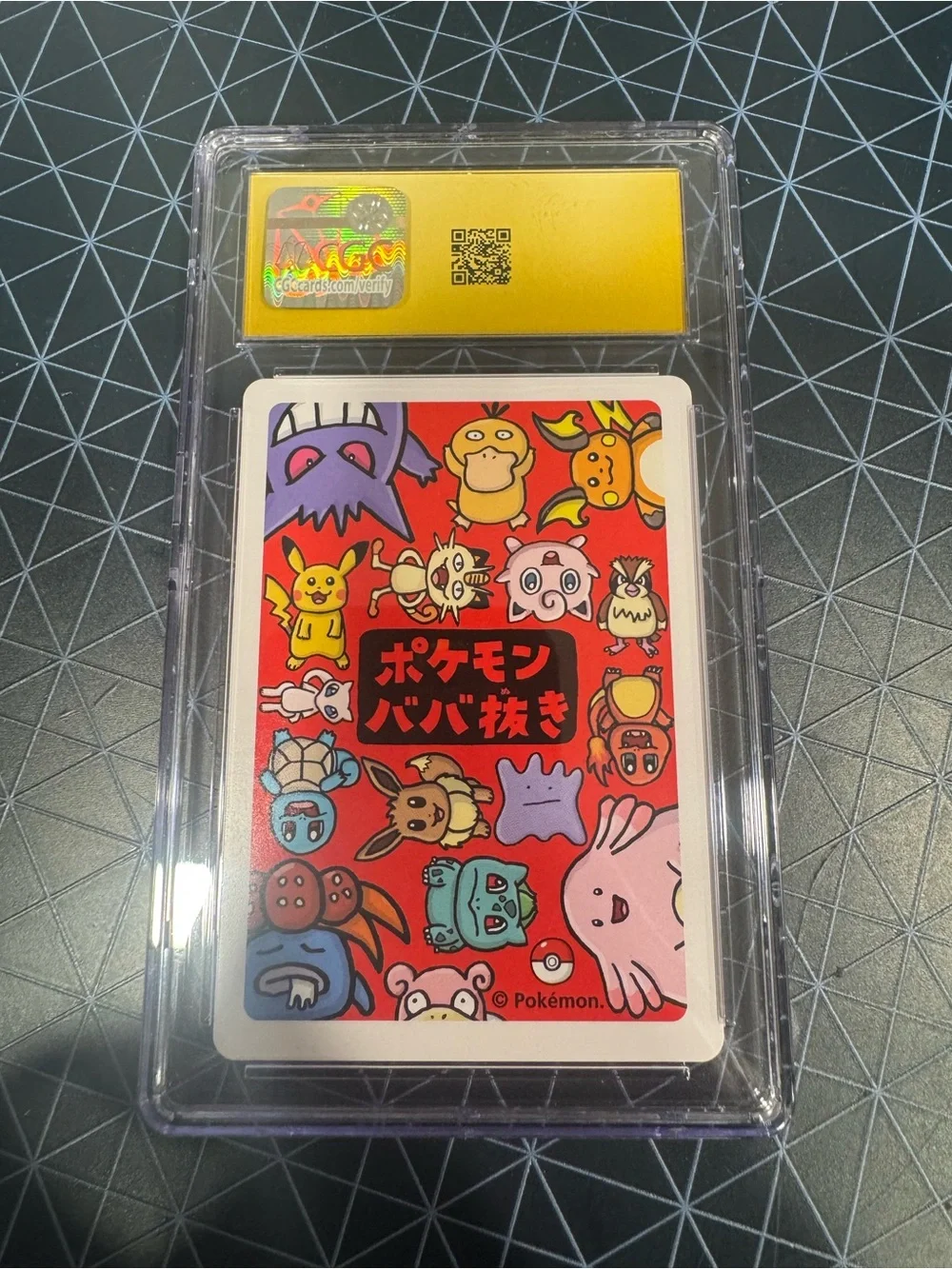 Pokémon Meowth Playing Card 2019 JPN Old Maid CGC 10 Japanese Original
